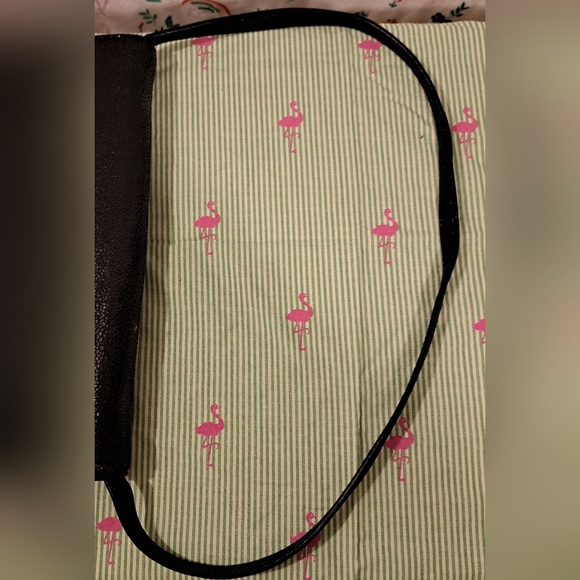 Michael Kors Sparkle Metallic Texture Black Suede Evening Clutch Purse Hand Bag - Picture 11 of 14